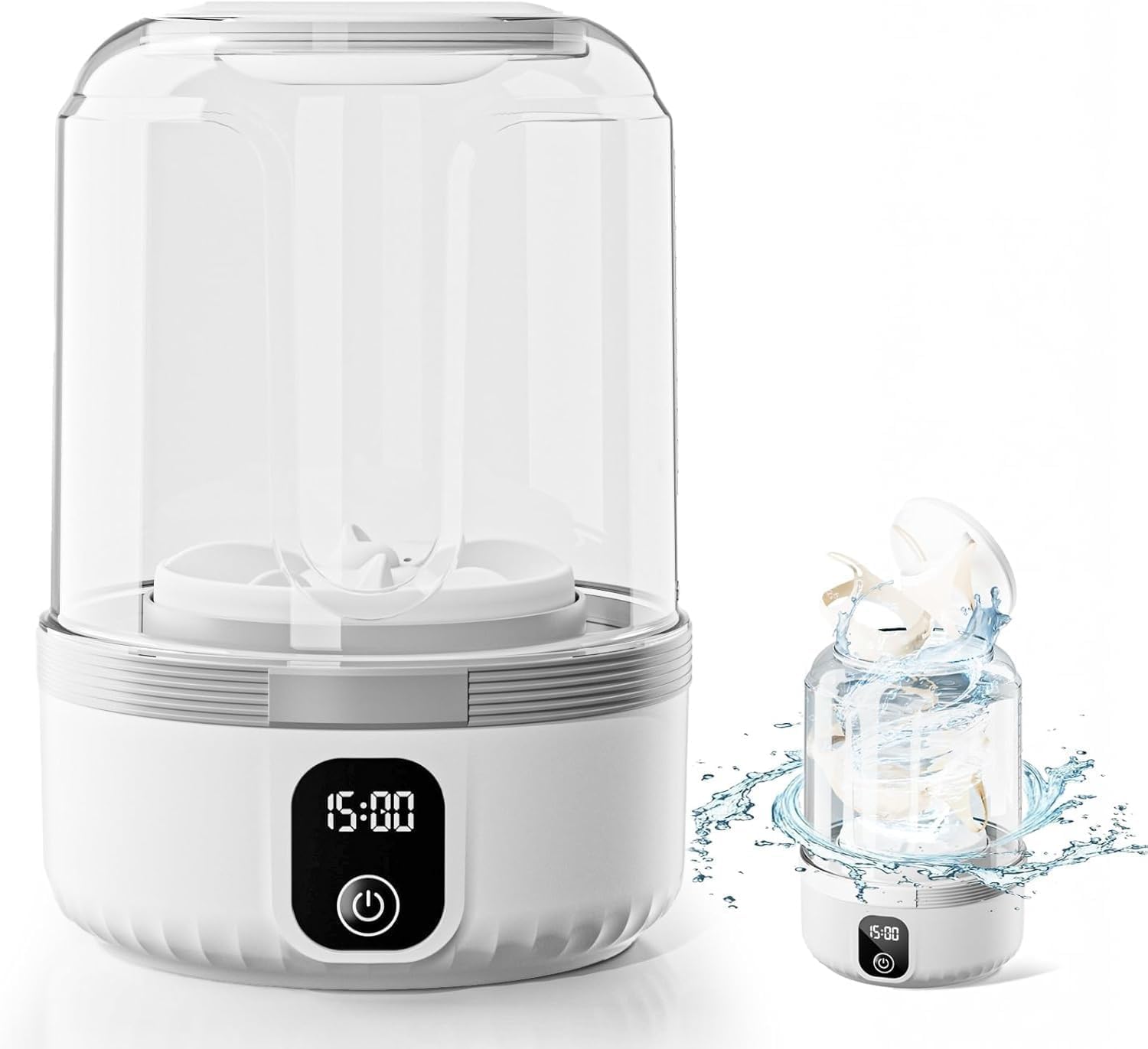 Mini Laundry Machine 1.5L Portable Laundry Machine and Spinner for Baby Clothes, Underwear, Socks; Ideal for Travel, Dorms, Camping-picture-10