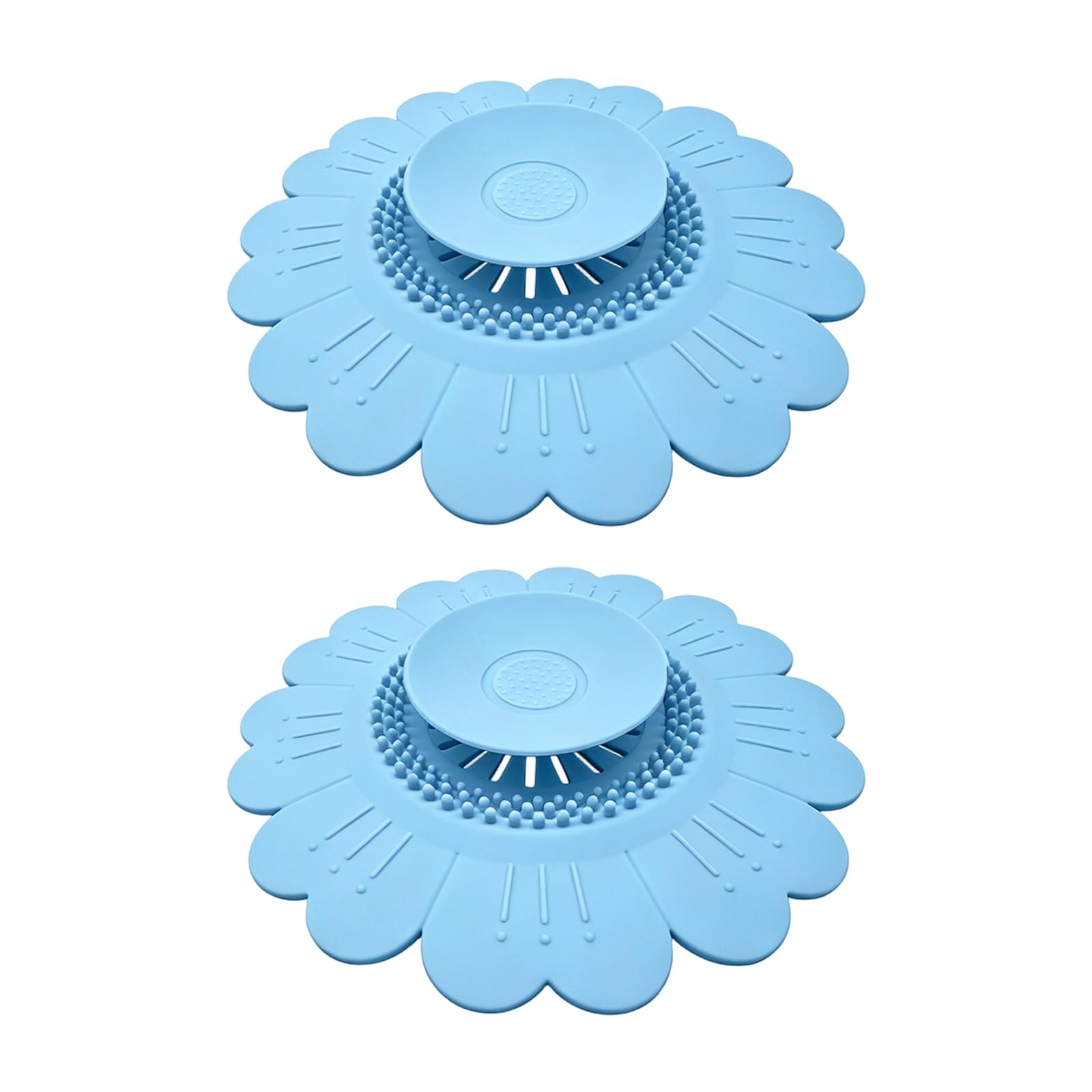 Flexible Silicone Sink Strainer Sunflowers Shape Silicone Drain Stopper Nonslip Silicones Strainer for Kitchen Bathroom Drain Stopper