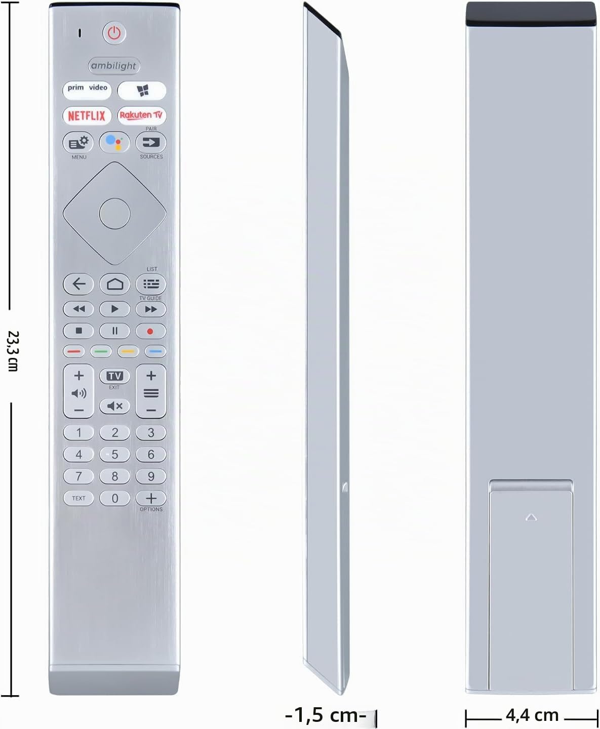 Télécommande de Rechange vocale 398GM10SEPHN0004SY pour Philips The One 4K 8K UHD OLED Android TV 9636 | 9506 TV 50PUS8807/12 55PUS8807/12 58PUS8507/12 65PUS8807/12 Télécommande Philips