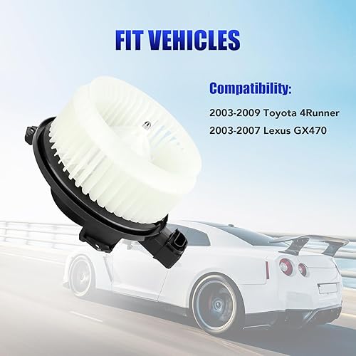 Miniatura 3 de Motor de ventilador HVAC con ventilador para Toyota 4Runner 2003 2004 2005 2006 2007 2008 2009 Toyota 4Runner 2003-2007 Lexus GX470 reemplaza #