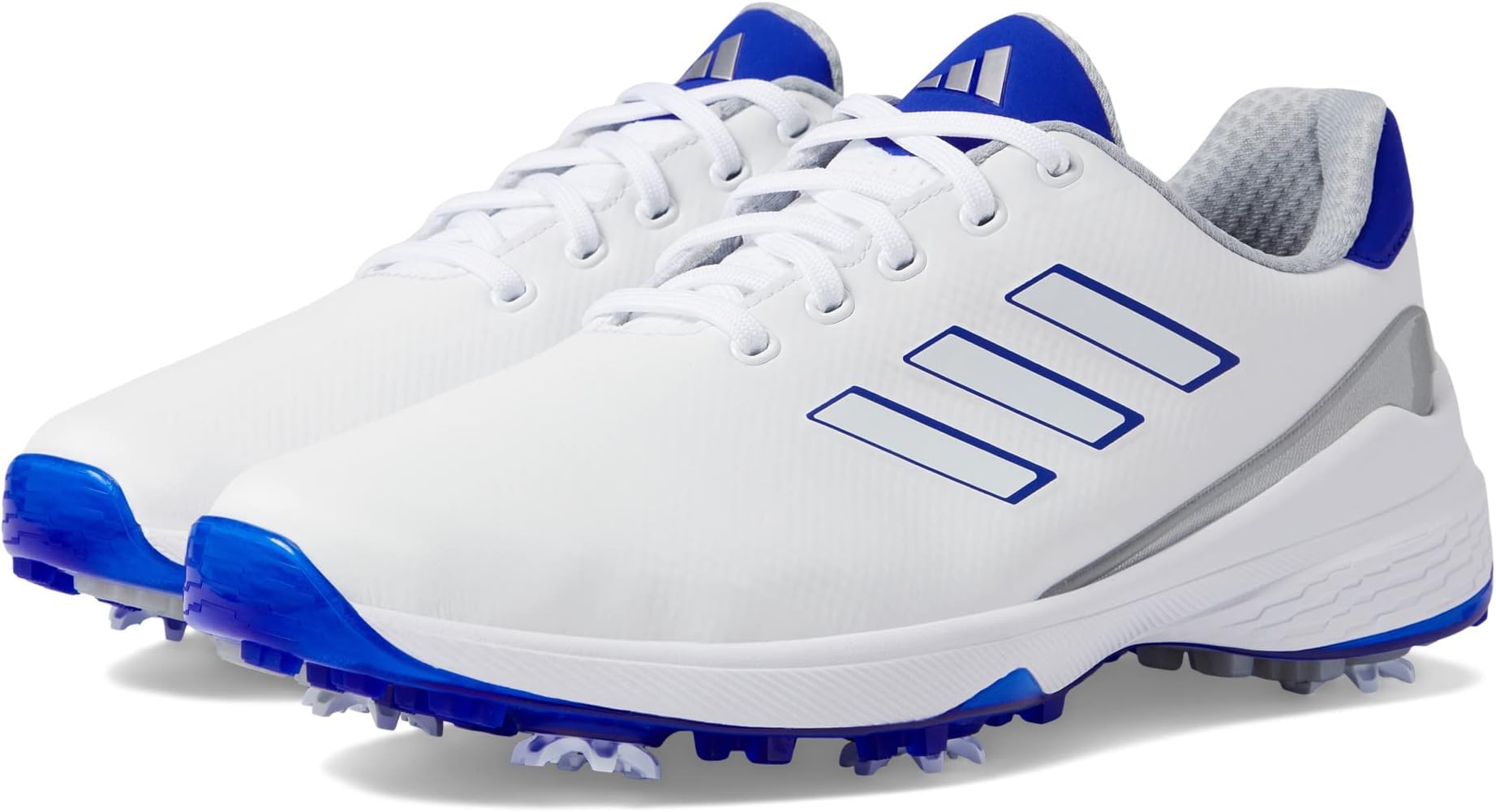 adidas red white and blue golf shoes