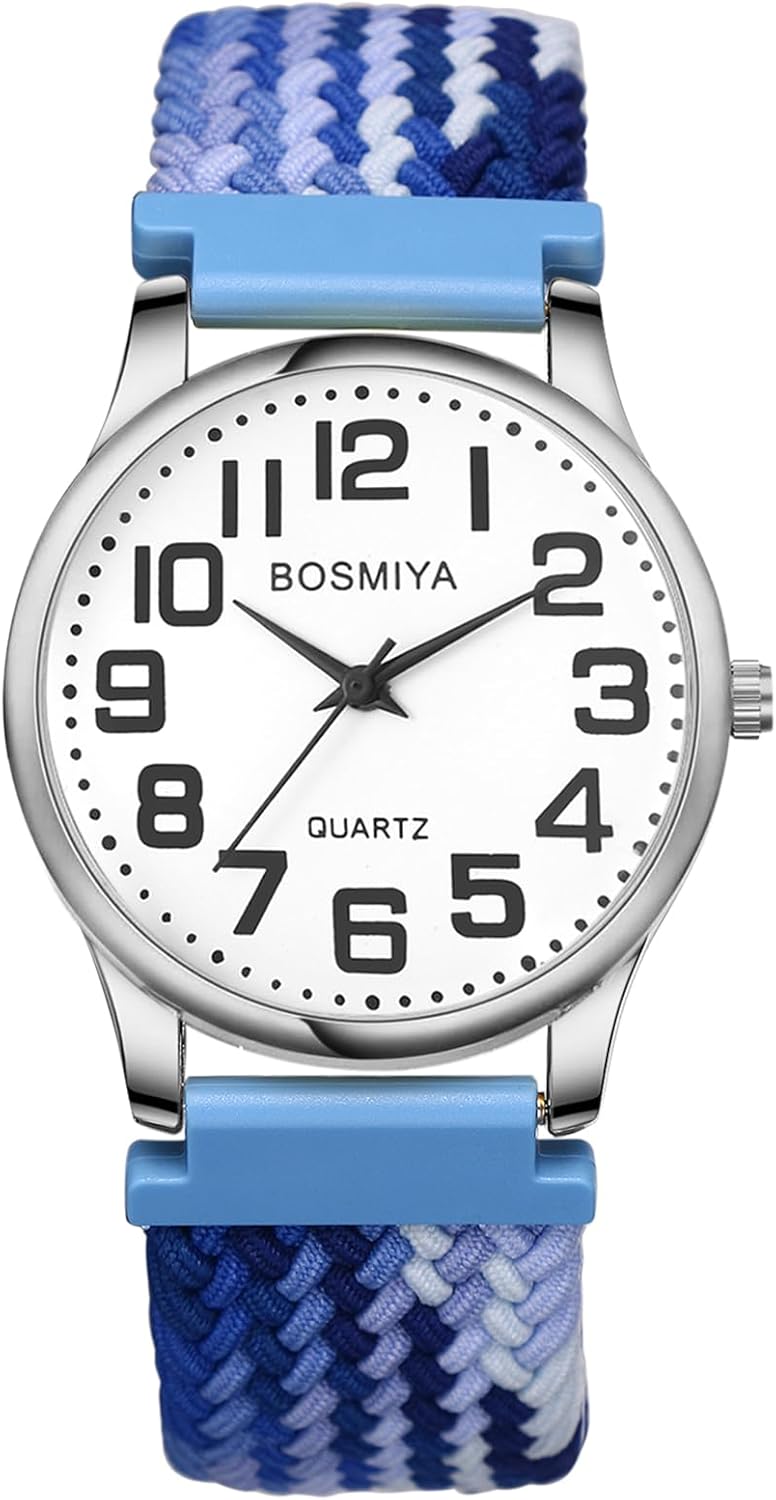 Avaner Women’s Elastic Wrist Watches: Analog Quartz Stretch Braided Band Watch for Women Ladies