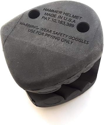 Hammer Accessory - Black, Fits Any Size Claw Hammer, Adds Leverage & Control for Prying, Soft-Face for Non-Marring Hammering, 0.075 kg