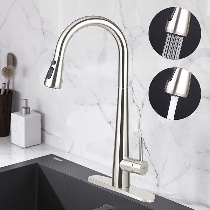 Buy Homerico Kitchen Sink Faucet with 3Function PullDown Sprayer