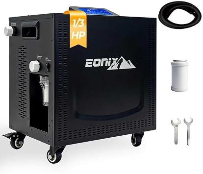 Upgraded Cold Plunge Chiller 1/3 HP, Professional Ice Bath Water Chiller for Cold Plunge Tubs, Built-in Filter & Pump, Insulated Hoses, Powerful Cooling for Cold Therapy Recovery & Home Use 1/3 HP