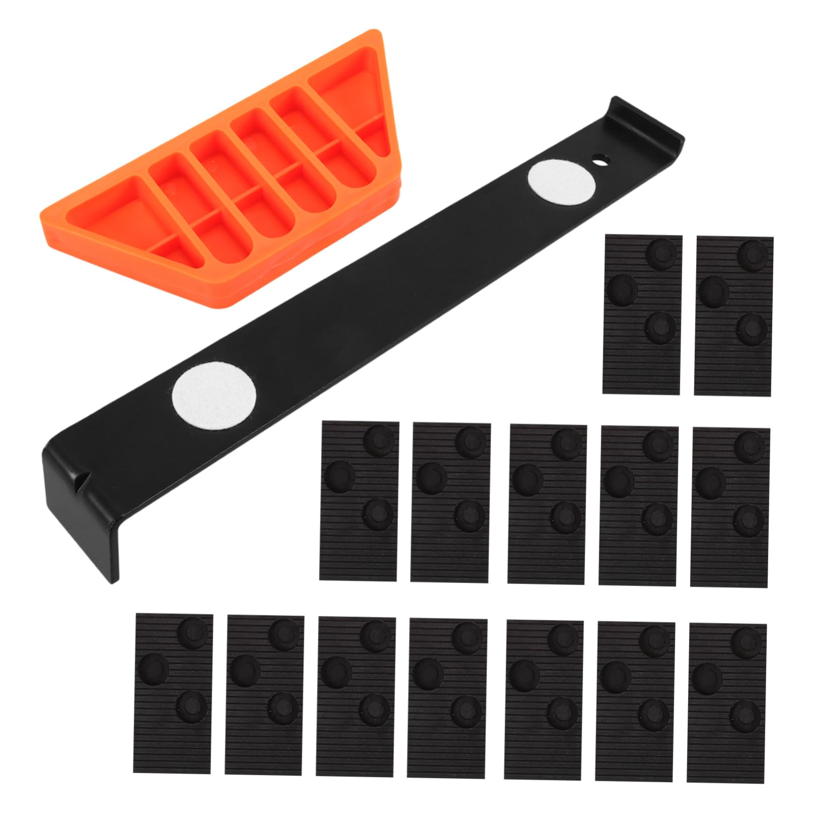 Kit D’installation de Parquet Stratifié, Barre de Traction en Acier au Carbone, 1 Lot, Patins Protecteurs pour Pose de Sol en Bois