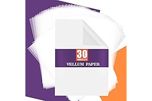 Vellum Paper 8.5 x 11 Translucent Jelly Paper for Arts and Crafts