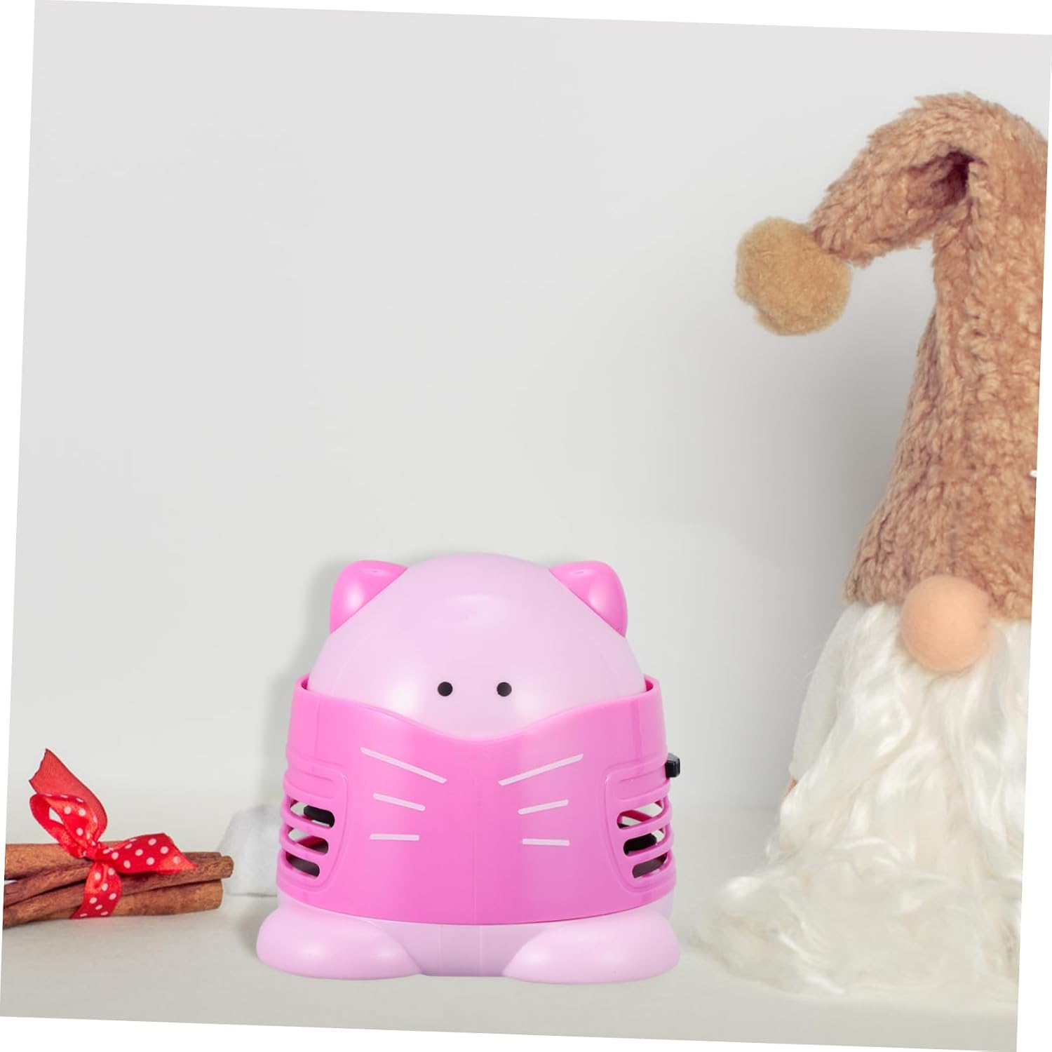 KALLORY Desktop Vacuum Cleaner Dust Collector Cute Cat Design Tabletop Cleaner for Crumbs and Dust for Home Office School and Car Cleaning