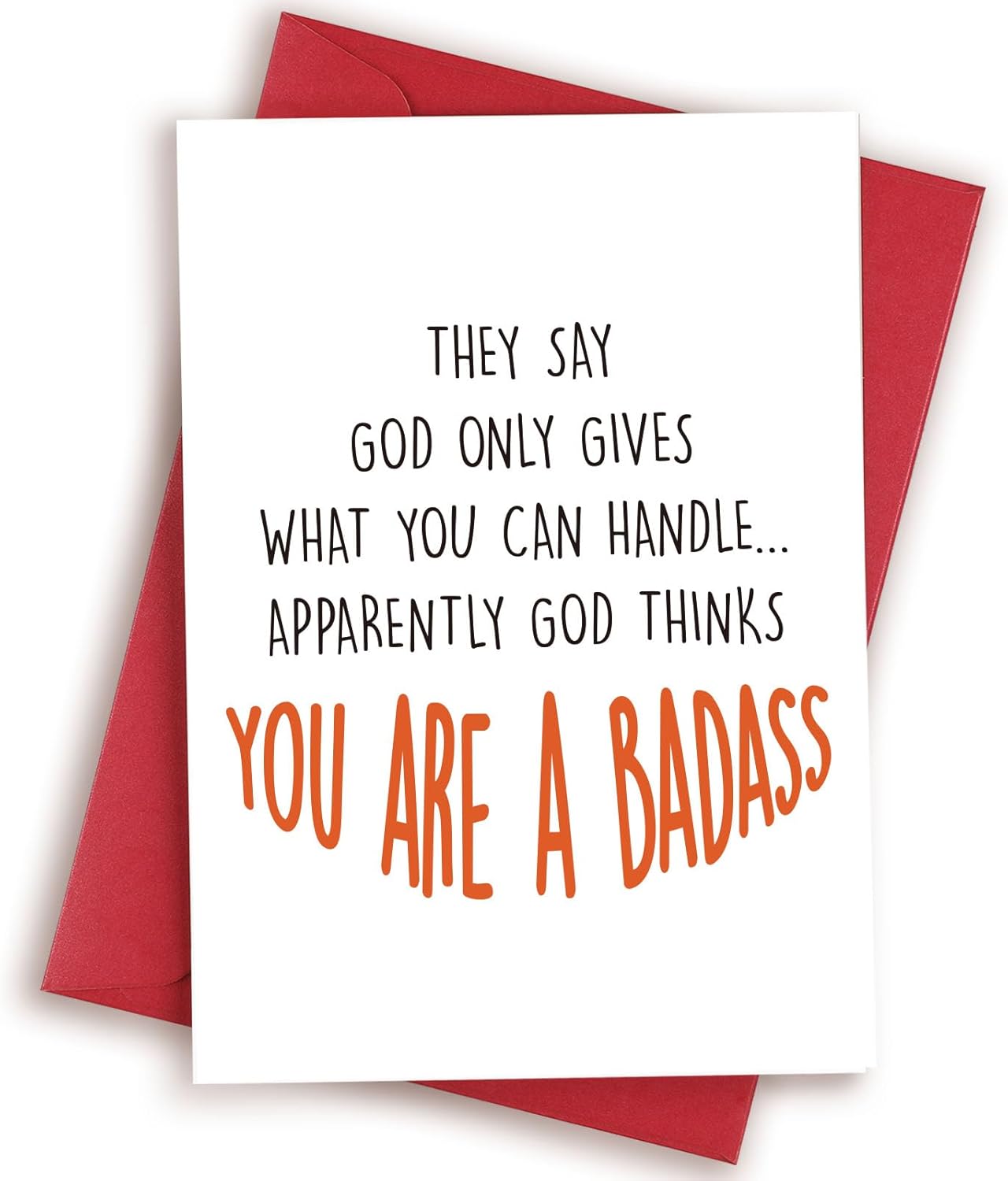 Funny Get Well Card for Bestie Friend, Get Well Soon Gifts for Woman, Humorous Encouragement Cards, Cancer Card, God Only Gives What You Can Handle