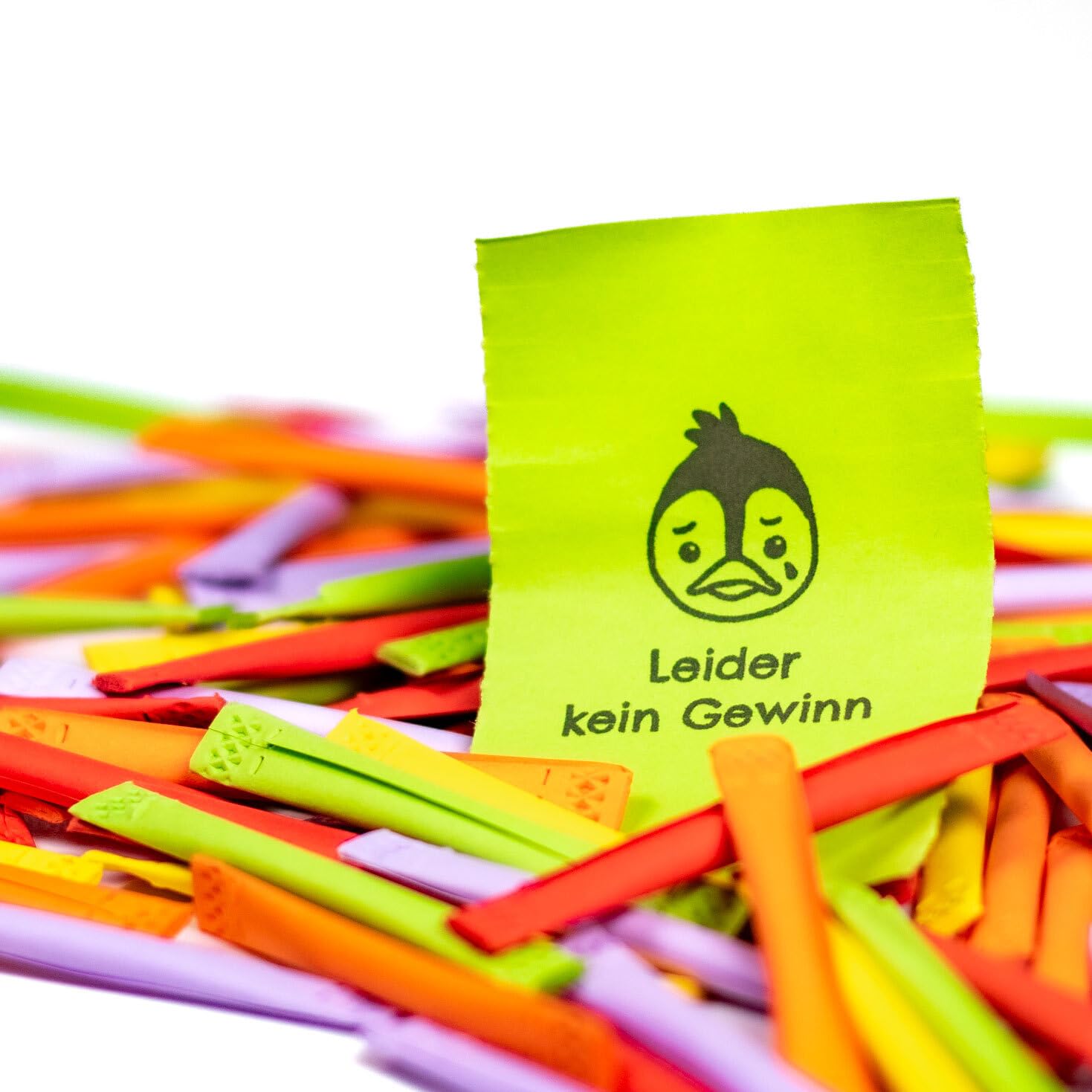 Tombola Lose - Regenbogenlose SET | 1-200 Gewinne | 1000 Nieten | inkl. Aufklebenummern | bunt gemischt
