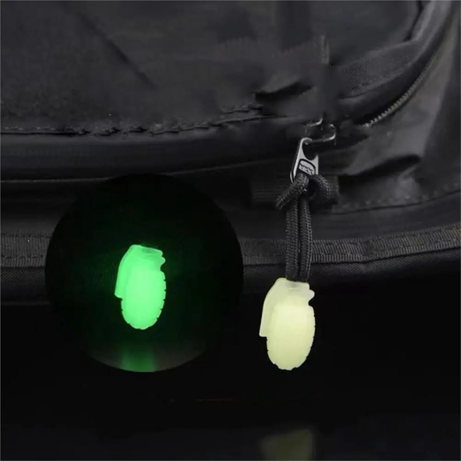 Glow in the Dark Zipper Pulls 60 Pcs Self Luminous Zipper Pulls, PVC Cord Extender for Bags & Clothes Repair