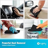 Vista 4 de Orighty Paño de limpieza de microfibra, paquete de 12 toallas de microfibra para automóviles, suministros de limpieza de automóviles altamente