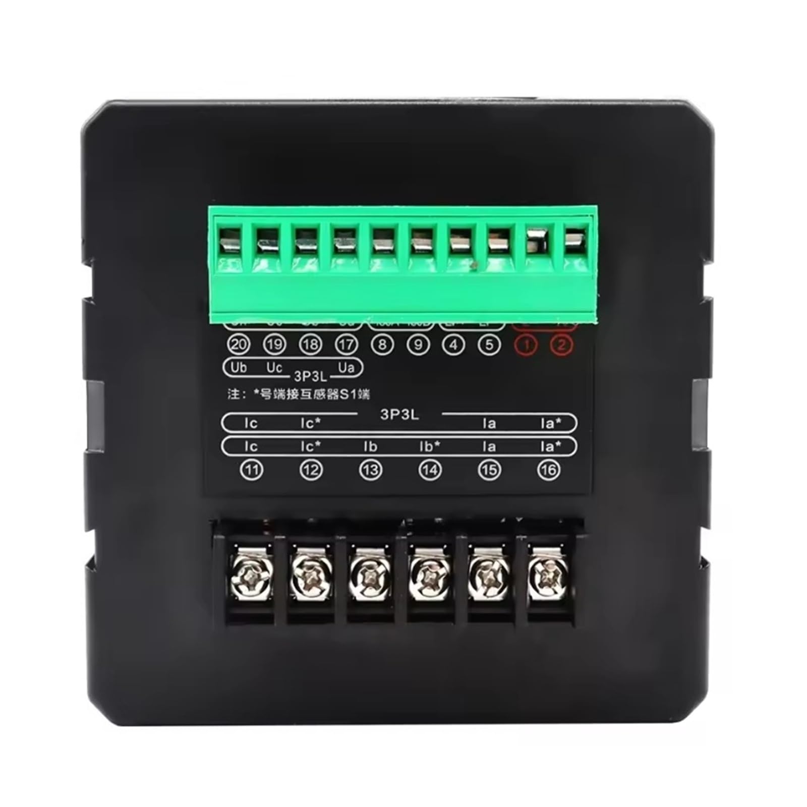 Misuratore multifunzione Voltmetro AC Amperometro 400V Trifase RS485 5A Con CT