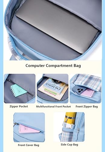 Miniatura 3 de Mochila para adolescentes, mochila de gran capacidad, mochila kawaii adecuada para uso diario en excursiones escolares, estilo4