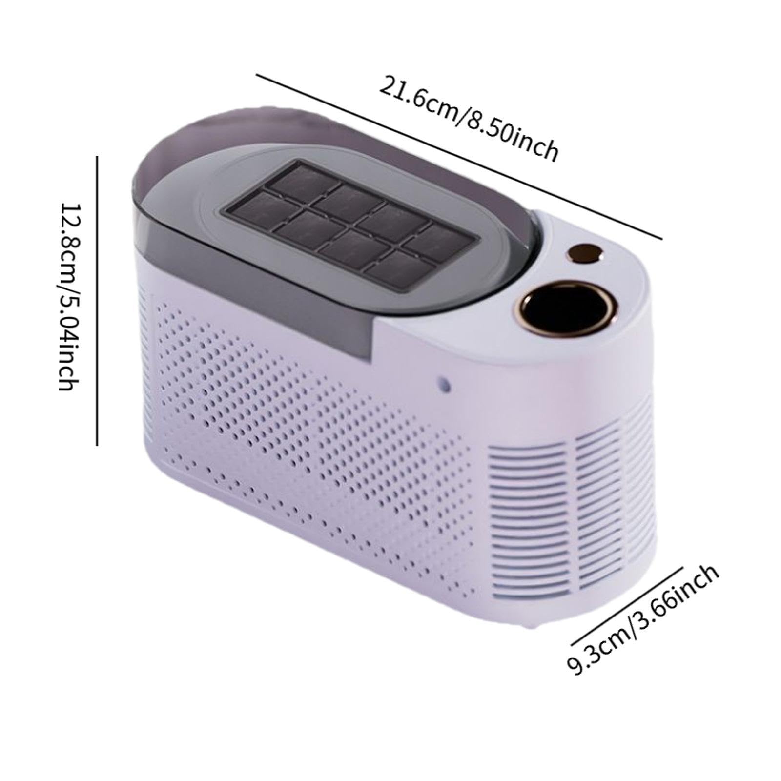 Generic Countertop Ice Maker Machine Mini DIY Drinks Lightweight Compact Ice Machine Portable for Kitchen Travel Camping Party Home, No Car Power Cable