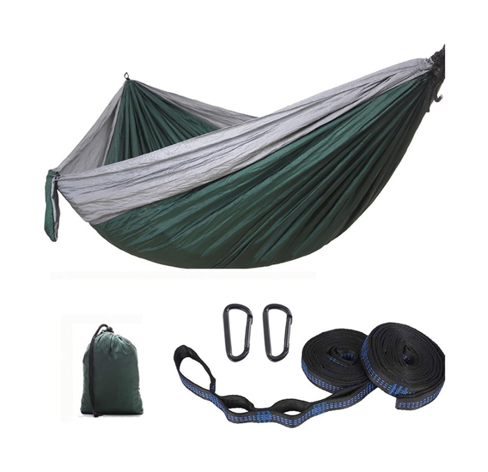 Camping Doppel tragbare Hängematte 118x78 in für Wandern und Reisen(G)