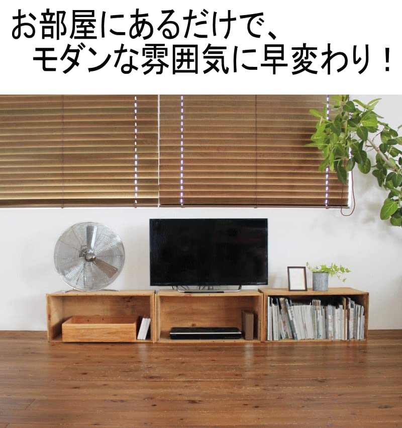 Amazon｜りんご木箱 表面仕上げ 2箱セット 取っ手あり 青森期待