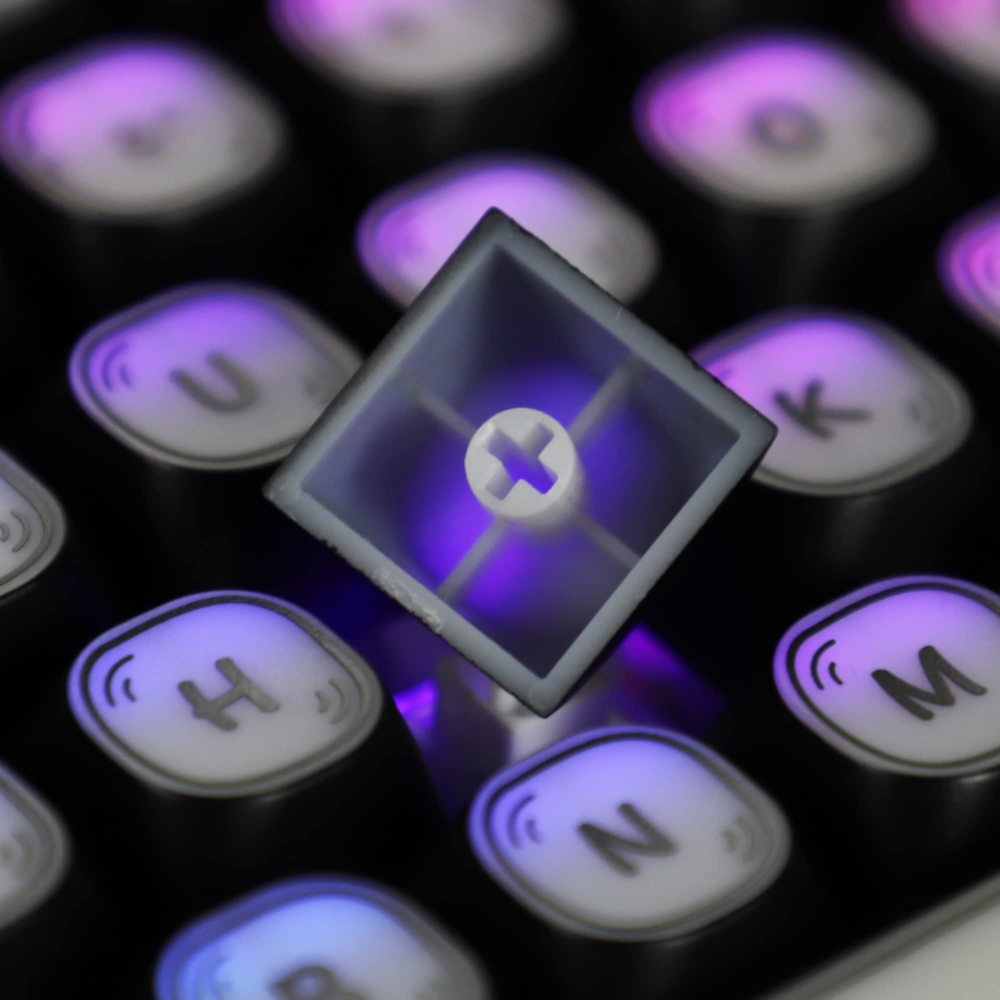YMDK 1.6mm De Espesor Corazón De Amor Retroiluminado Keycaps Brillan A Través De Esc WASD Arrow Perfil Oem Para Mx Mechanical Gaming Keyboard I.450305336