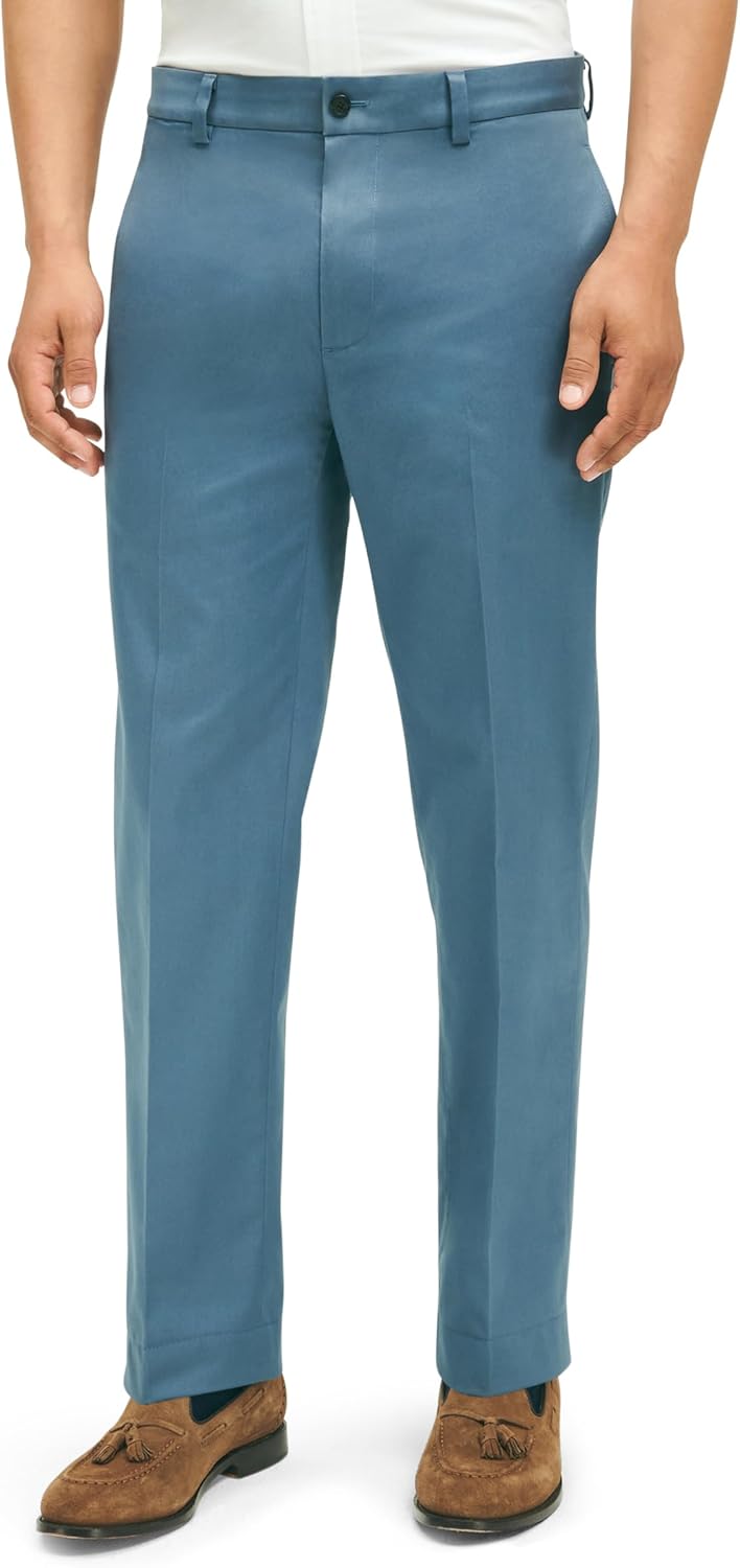 Brooks Brothers Mens Regular Fit Lightweight Advantage Chino Pants