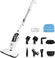 Limpador de Esfregão A Vapor 10 em 1 com Unidade Portátil Removível Conveniente, Laminado/Madeira/Azulejos/Tapete Cozinha - Vestuário - Roupas - Vaporizador para Animais de Estimação Uso Mult