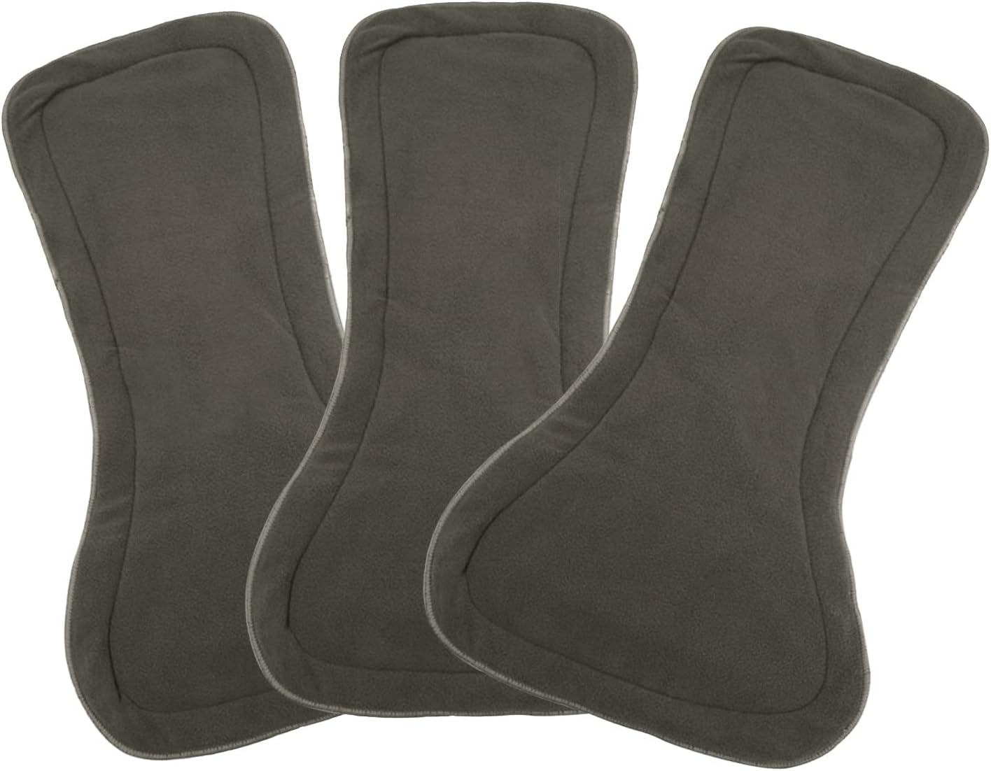 Lmaray 3 Pcs Oversized Diaper Inserts for Adult Cloth Diapers, Washable Reusable Diaper Inserts, 4 Layers Microfiber, 400ML Water Absorption, 22.4" L x 7.8" W