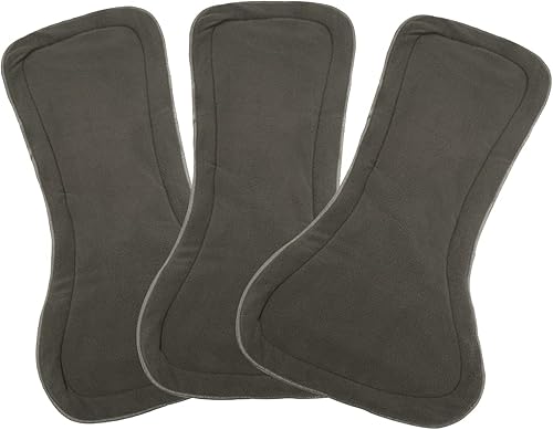 3 piezas de insertos de pañales de gran tamaño para pañales de tela para adultos, insertos de pañales lavables y reutilizables, 4 capas de