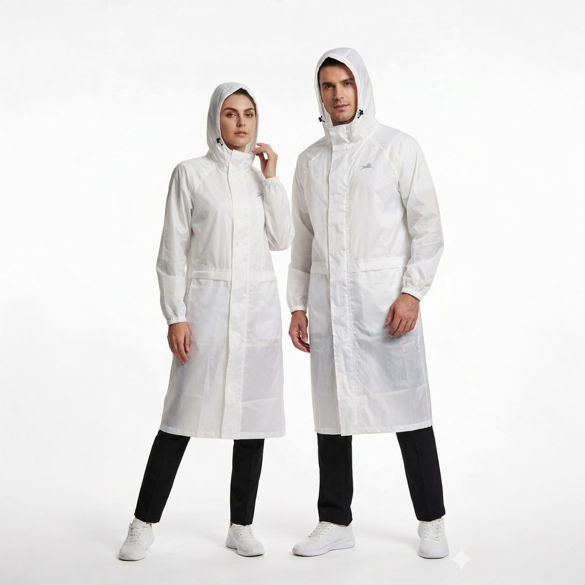 tvs Long raincoat with Hood for Men & Women | PU Coated Waterproof Fabric Reflective Back, Elasticated Full Sleeve | Premium Comfort for Easy Ride-picture-12