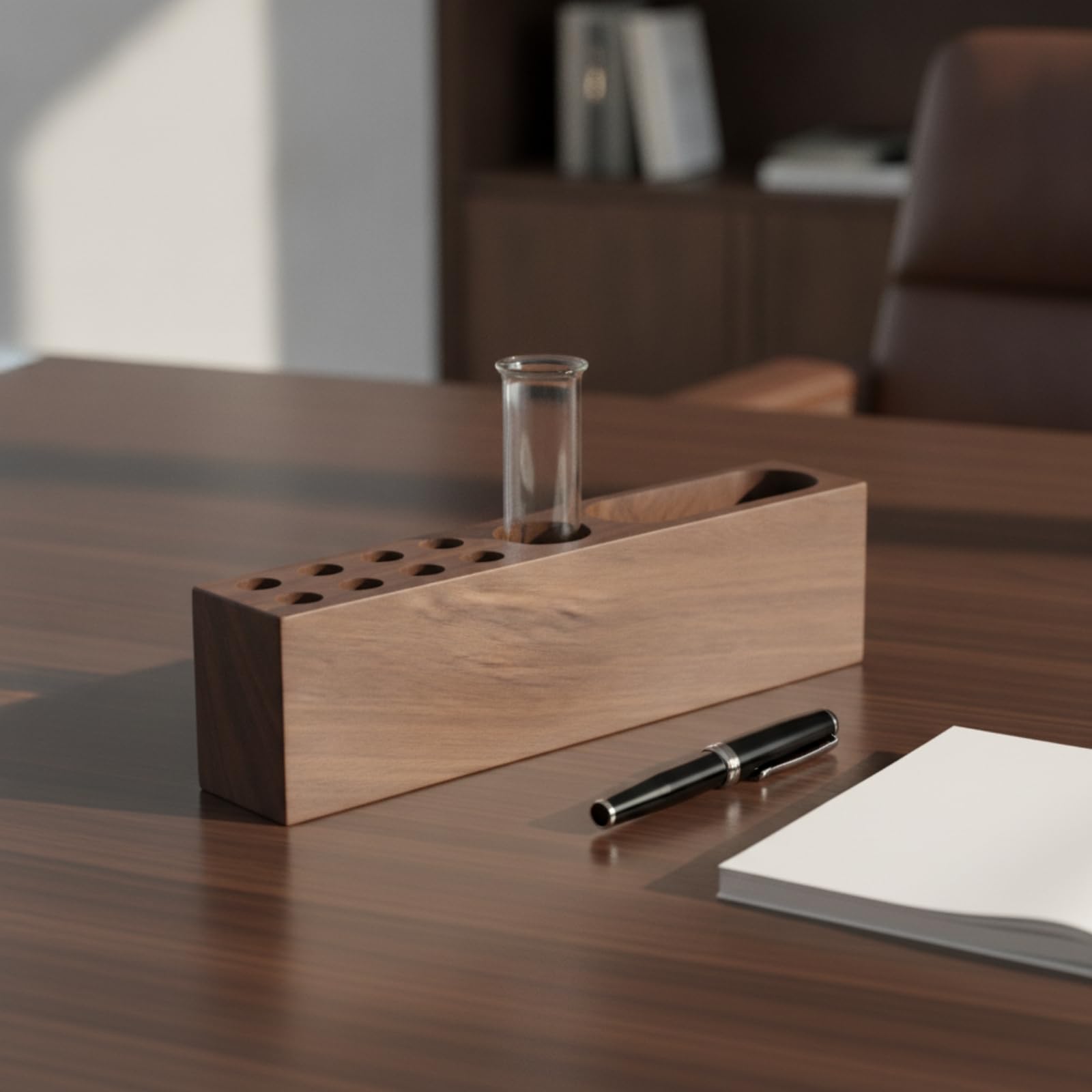 Minimalistisch Stiftebox | Stifthalt aus, Hölzn, für Empfangstheke, Studenten,