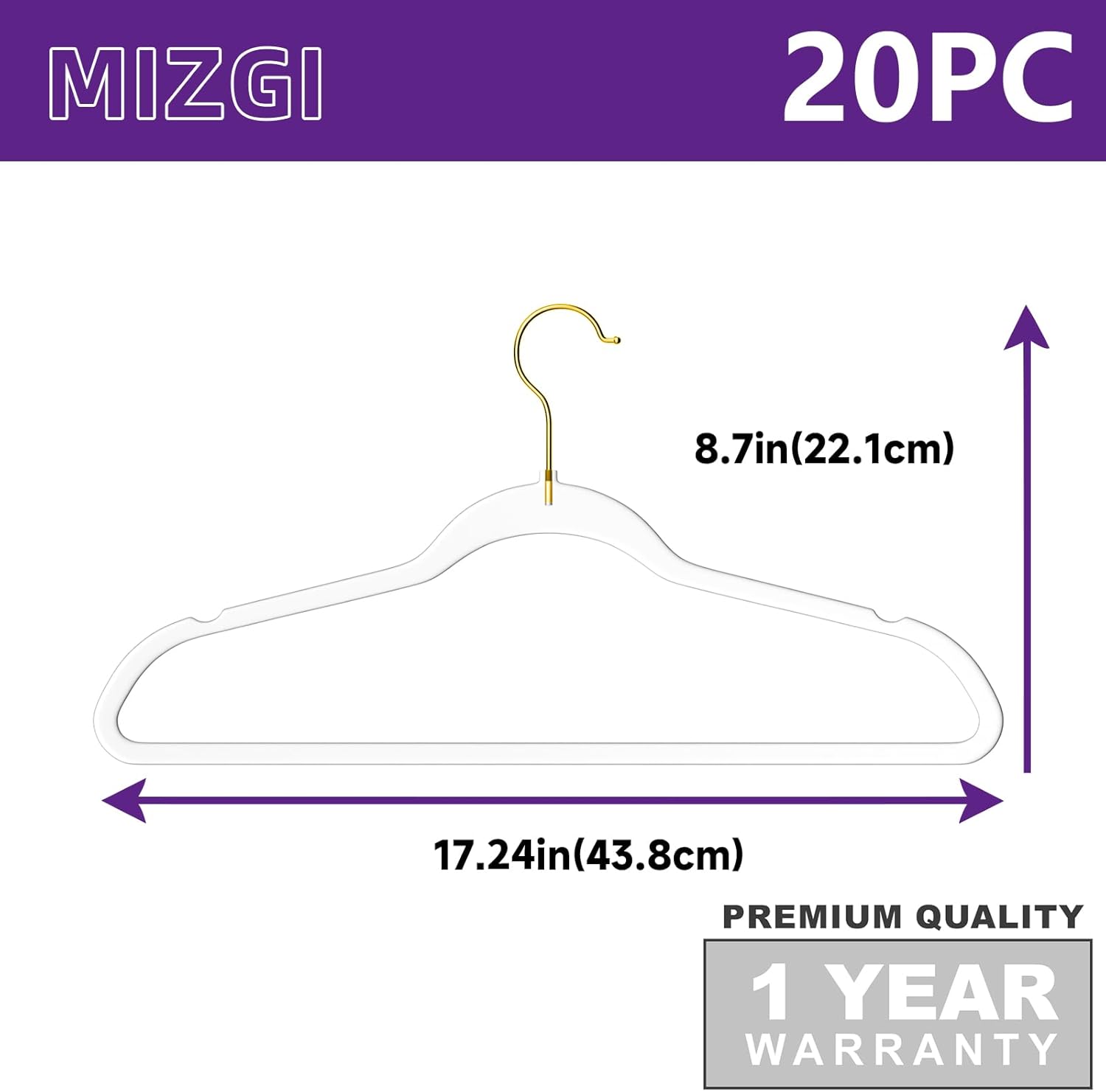 Premium Clear Invisible Acrylic Hangers, 20 Pack Ultra Slim & Space Saving Suit Hangers for Coats, Pants & Dress Clothes - Image 6