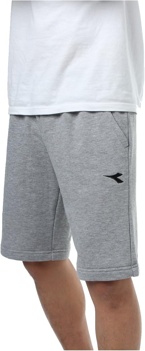 Amazon ディアドラ Diadora ディアドラ テニスウェア スウェットショーツ メンズ Dtp8433 94 シルバー M ショートパンツ 通販