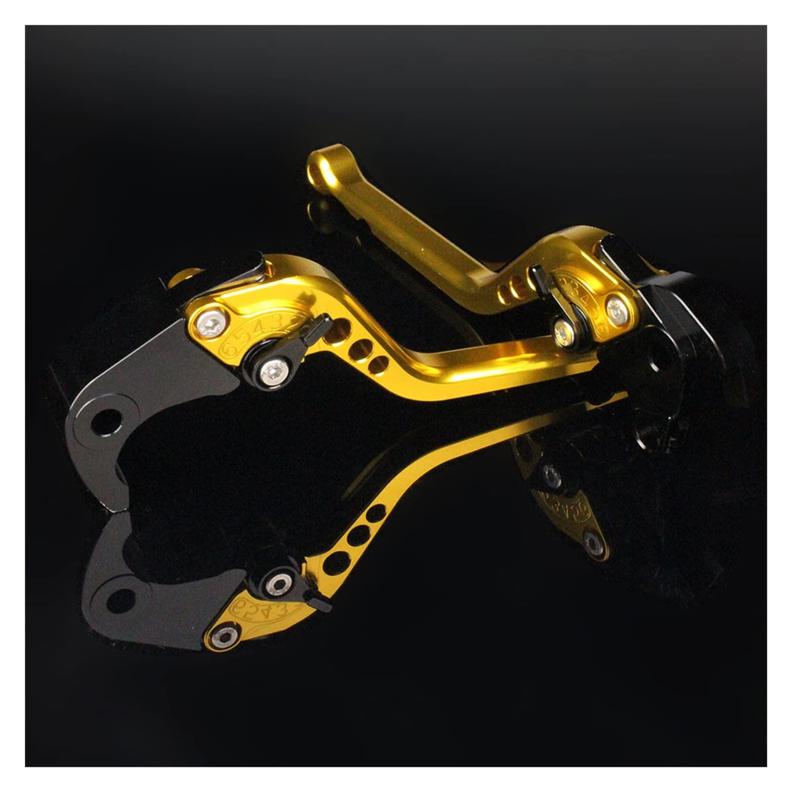 CAIDIS Motorcycle Brake Clutch Lever for Lexmoto for LXR 125 for Euro 5 SY125-10-E5 CNC Motorcycle Adjustable Brake Clutch Lever Accessories(Golden 177mm)