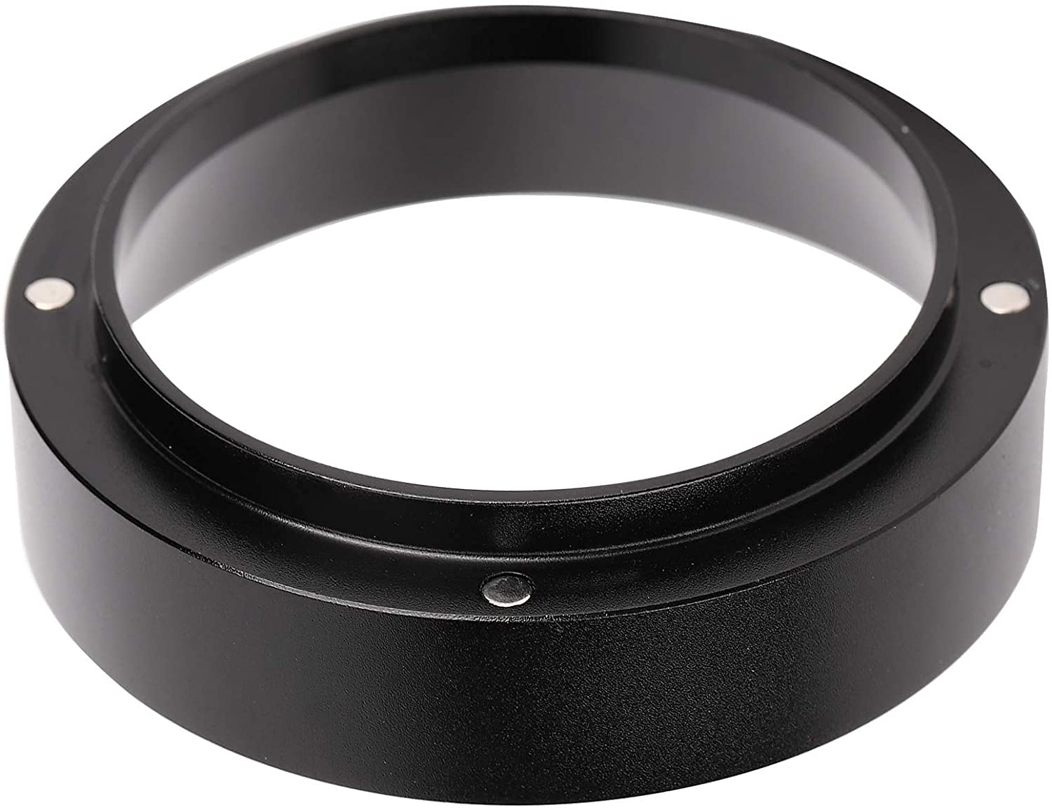 Cenpek Black Espresso Dosing Funnel, Aluminum Coffee Dosing Ring With Magnetic Replacement For Espresso Machine(58Mm)