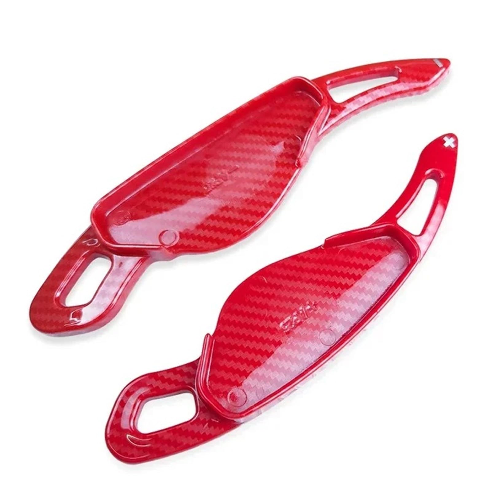 ZHANGZHENGYAO Car Steering Wheel Shifter Paddle for Jaguar for XF for XE for XJ for F-PACE for F-Type for X760 for X250 for X260 X761 X351 Car Steering Wheel Shift Paddle Shifter(Carbon red)