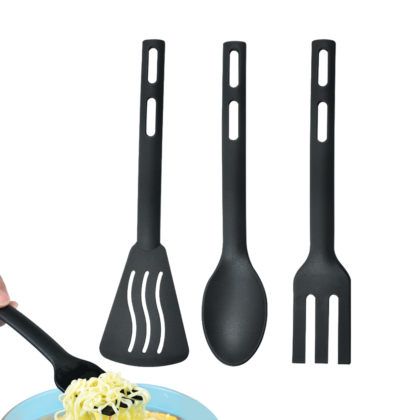 Cookware Utensils Set | Nylon Cooking Utensil Sets,Non Stick Spatulas, Comfortable Handle, Cookware Accessories for Camping Hiking Outdoor