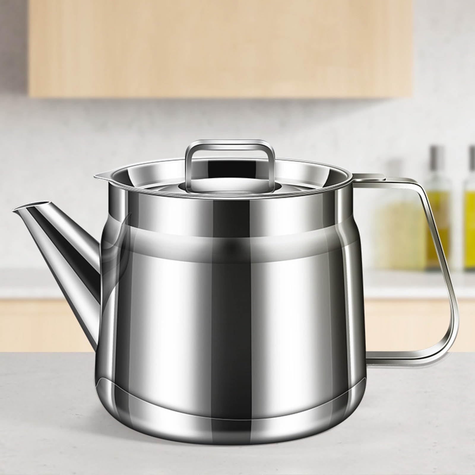 Contenitore per olio da 1,5 l, con manico ergonomico, sostanza non attiva, per friggere in modo sicuro filtraggio e riutilizzare 5000 contenitori da cucina con filtro