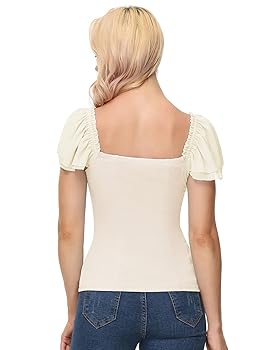 【新品】MANOF◼️DRAWSTRING SLEEVE SHORT BLOUSE DRAWSTRING SLEEVE SHORT BLOUSE｜TOPS(トップス)｜MANOF