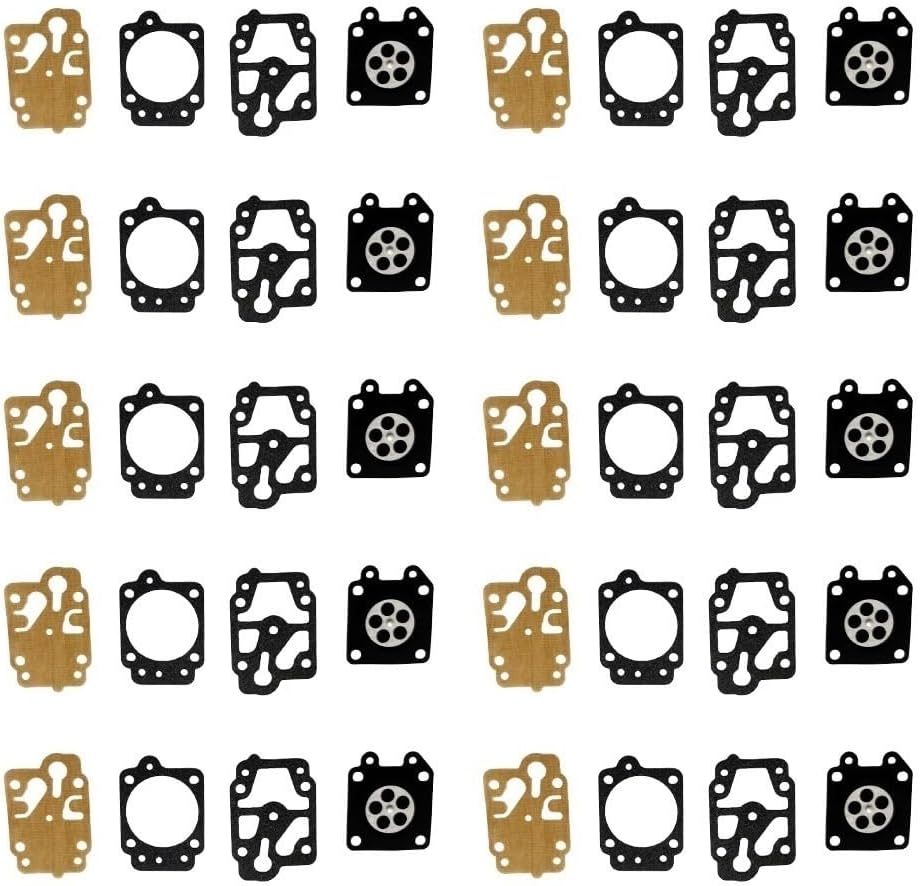 10set Brush Cutter Carburator Repair Carburetor Gaskets Diaphragms Fit for 36f 40-5 139f GX35