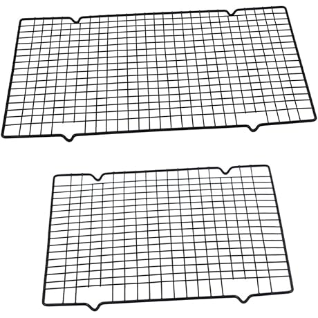 2Pcs Non-Stick Cold Rack Metal Bakers Rack Outdoor