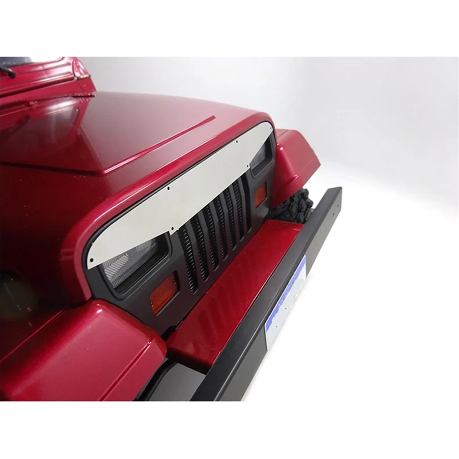 Per FMS Per MASHIGAN Per Generation Per Wrangler 1/10 RC Crawler Auto Fronte Viso Cambiamento Rabbia Acquaforte In Metallo Parti Fai Te RC Componenti