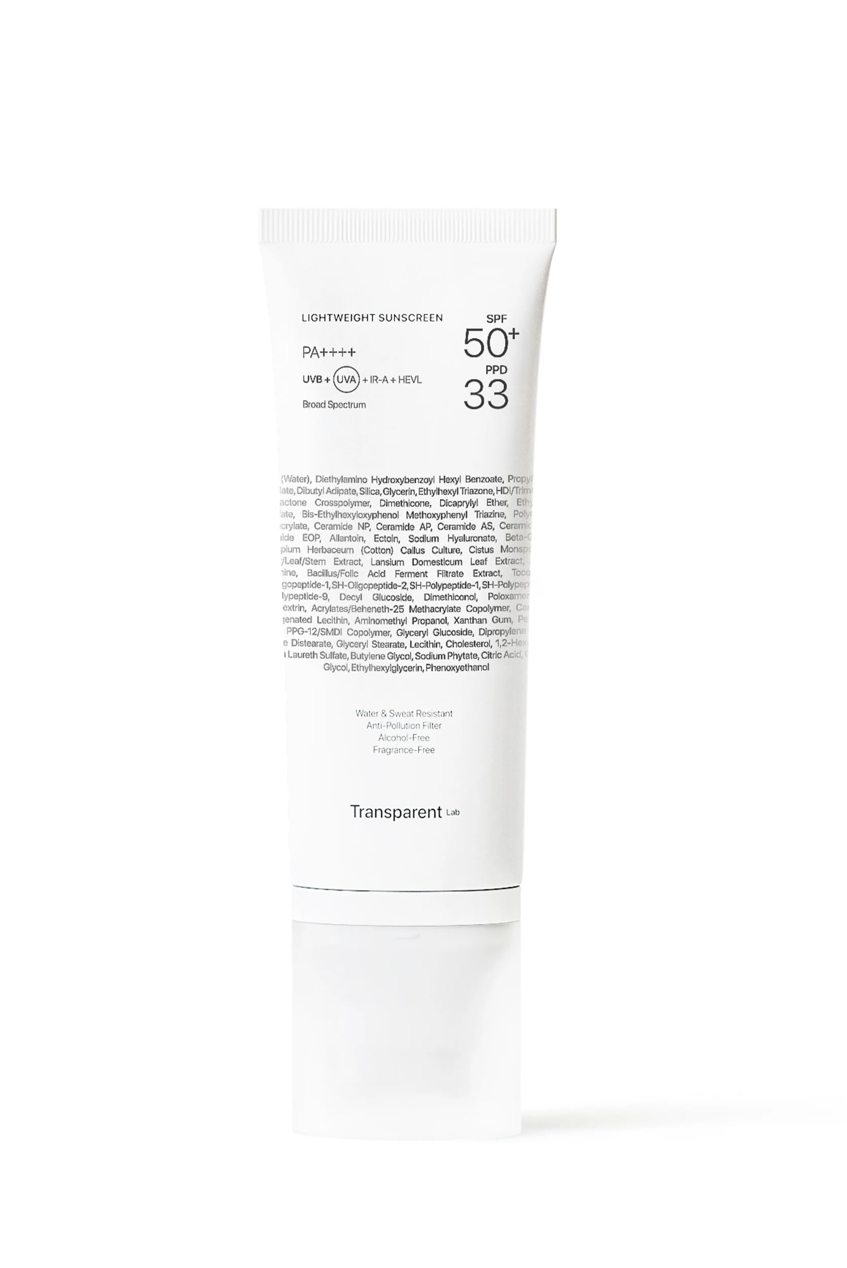 Transparent Lab - Lightweight Sunscreen SPF50+
