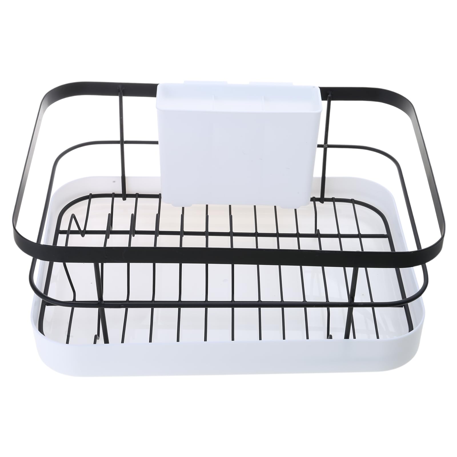 Tsophreniq Efficient Kitchen Organization with Adjustable Sink Rack Holds Plates and Utensils with Elegant Designs Metal Utensil Holder