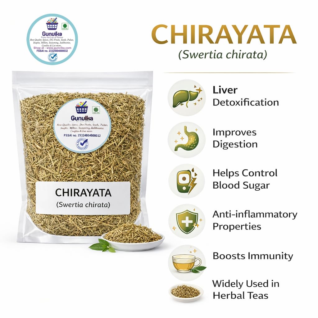 Chirayta Whole (Chirayata/Kirata Tikta) – Dried Herbal Stems | Natural Ayurvedic Herb for Herbal Tea & Kadha | Pure, Raw & Unprocessed | Traditional Wellness Herb - 100 gm — Amazon image 4