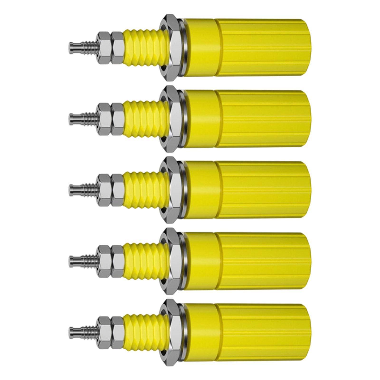 Nucelit Conductivity Binding Post Connector 4mm Banana Socket Terminals for Speak Panel & Professional Sound Systems Metal ABS Terminals