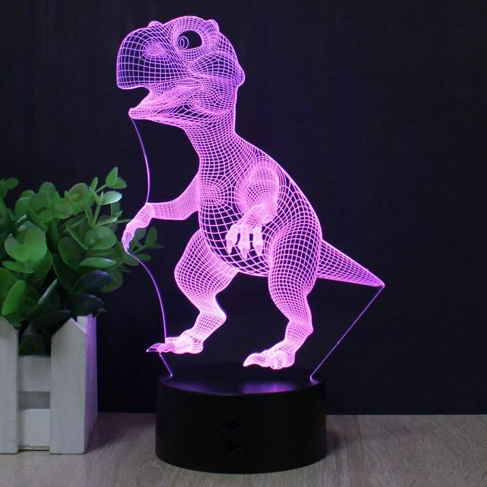 Tiscen 3D Illusion Night Light, LED Table Desk Lamps, Football Helmet Nightlights, 7 Colors USB Charge Lighting Bedroom Home Decoration for Kids Bedroom : Tools & Home Improvement