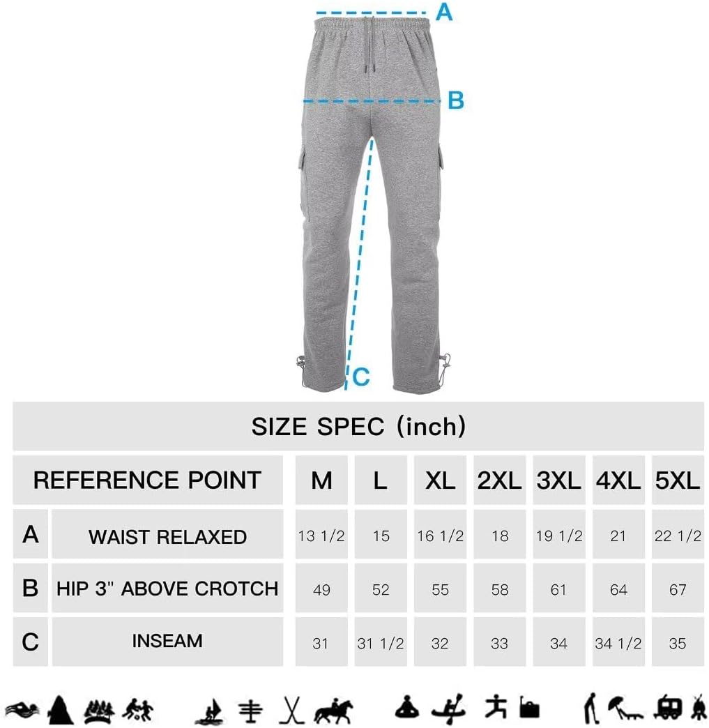 AKsit Mens Fashion Fleece Running Sweatpants Big Size Wild Cargo Pant - Image 6