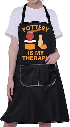 Miniatura 8 de CMNIM Delantal de cerámica para artistas de cerámica, regalos para artistas de cerámica, delantal para amantes de la cerámica, regalos Pottery is My