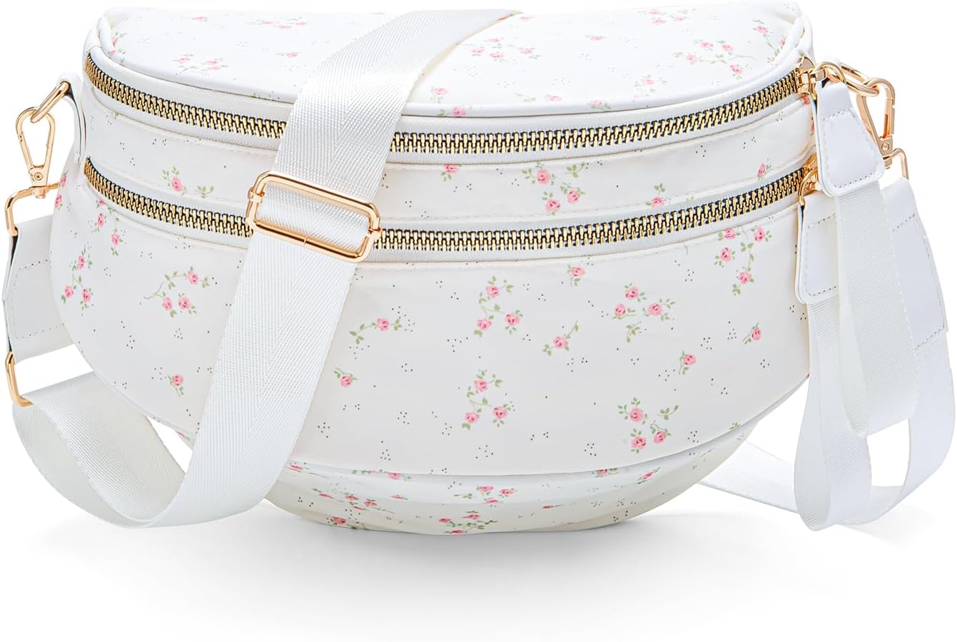 MEXS Bum Bag for Women Crossbody Bags Fanny Packs Sling Belt Purse Waist Chest Shoulder Bag