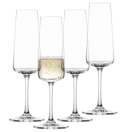Schott Zwiesel MioVino Champagne Glasses (Set of 4), Dishwasher Safe