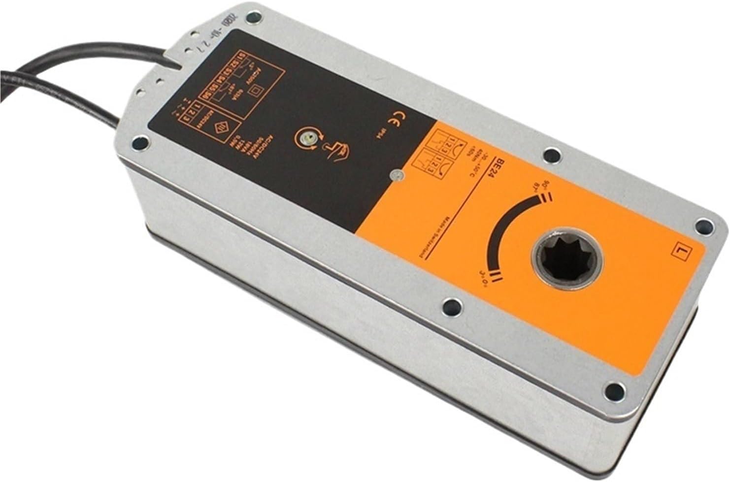 BE24 Actuator for Smoke Control dampers 90° 40 Nm, AC/DC 24 V, Open/Close, 60 s, 2X SPDT Ventilation HAVC System