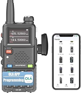 Baofeng Wireless Programming Cable Alternative, BT-1AD Bluetooth Adapter for UV-5R BF-888S UV-82 GT-3, Two Way Radio Programmer via iOS & Android App, No PC Driver Needed (K-Plug)